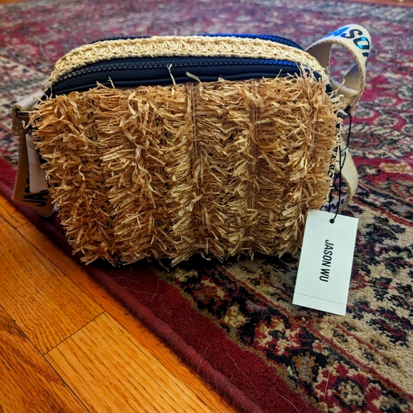 Jason Wu Handbags - NWT Jason Wu Sylvia Small Straw Camera Crossbody Bag